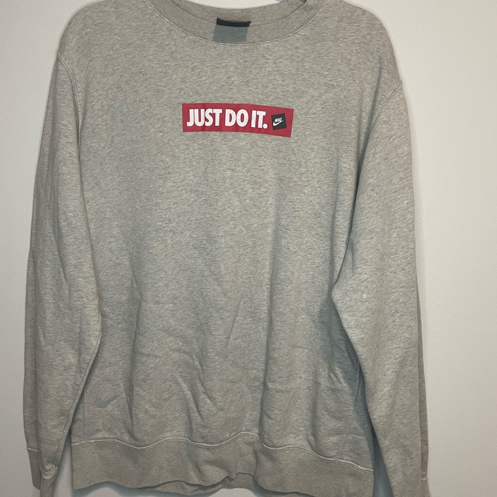 Grey Nike Juniors Large Sweater